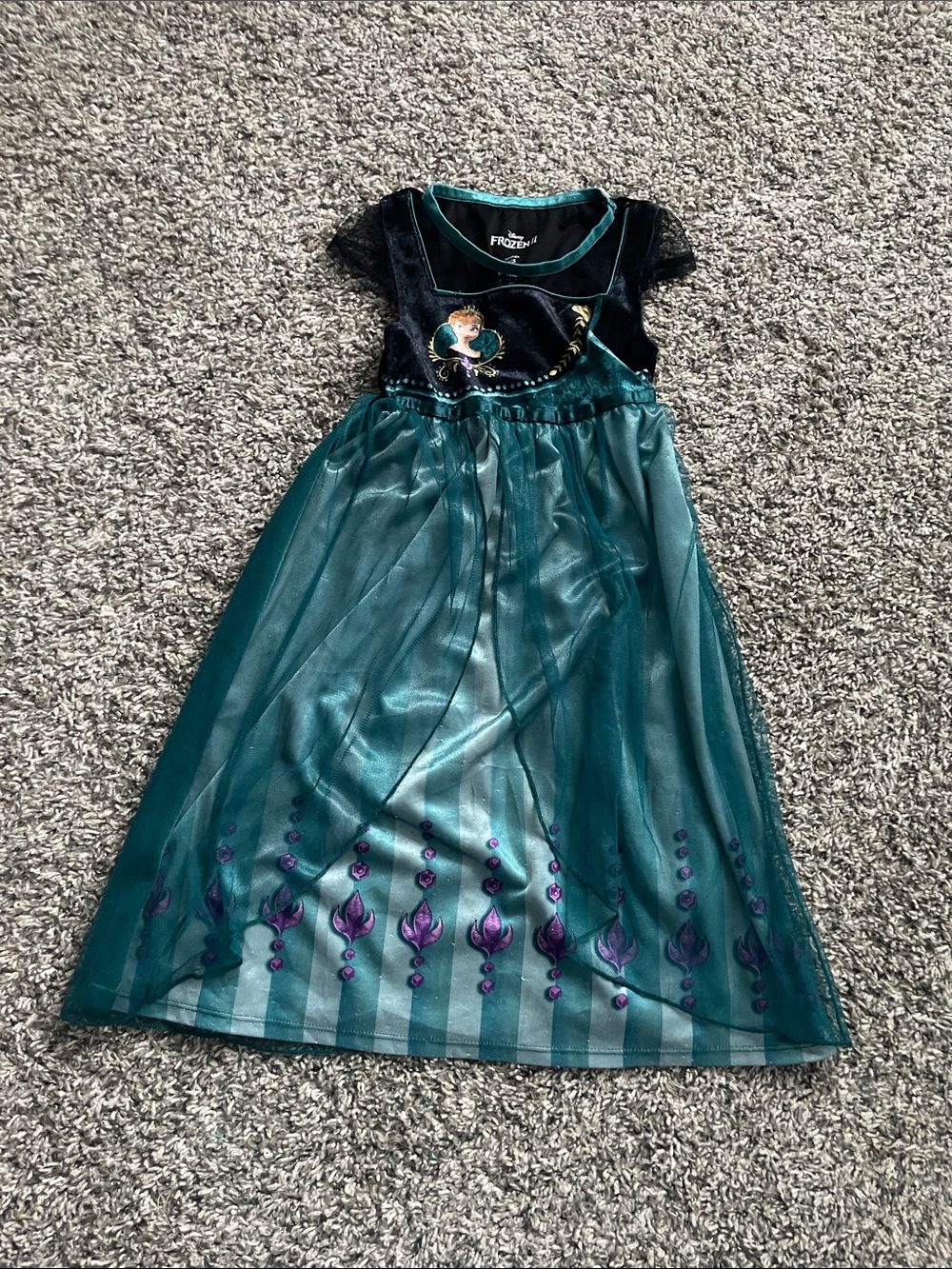 Disney Teal and Purple Anna Costume Dress